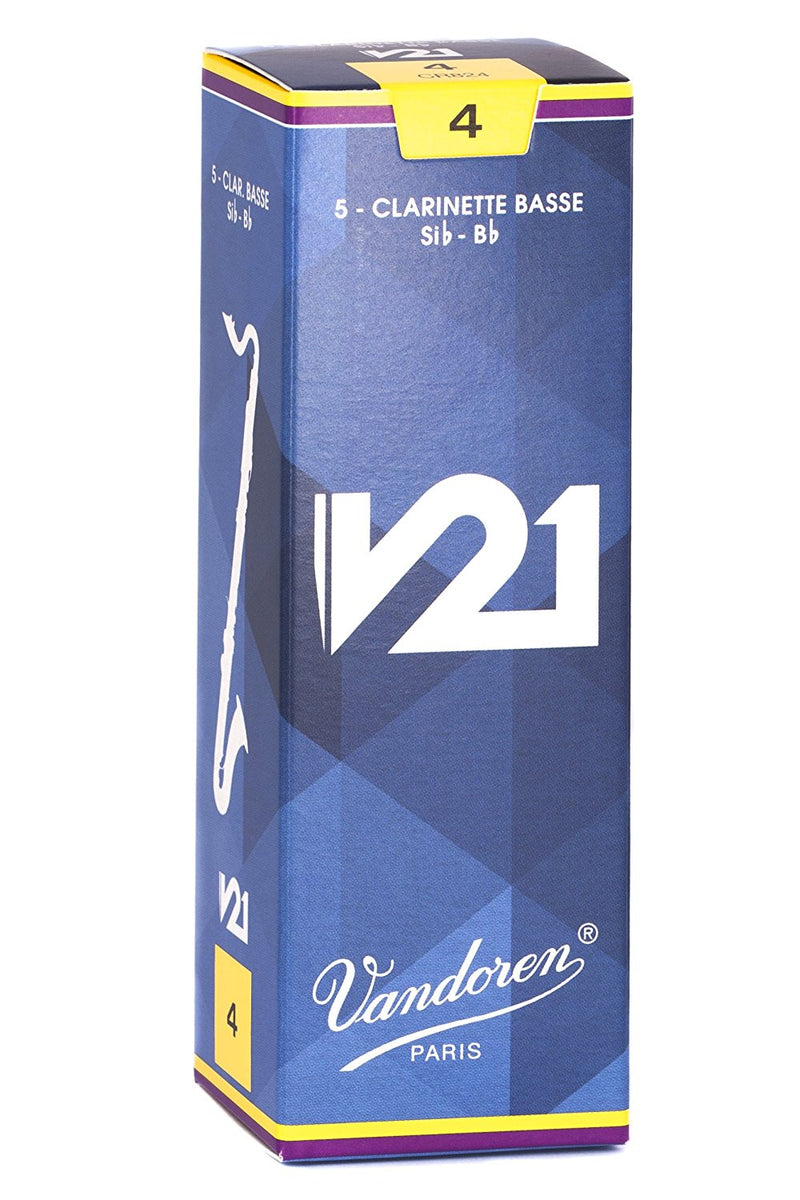 VANDOREN CR824 BASS CLARINET V21 REEDS RANGÉE 4 (boîte de 5)