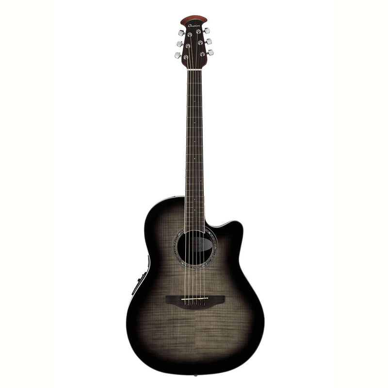 Ovation CS24P-TBBY Celebrity Standard Plus Series Acoustic-Electric Guitar (Trans Black Flame Maple)