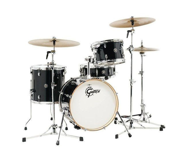 Gretsch Drums CC2-J404-PB Catalina Club 4-Piece Drum Shell Pack (Piano Black)