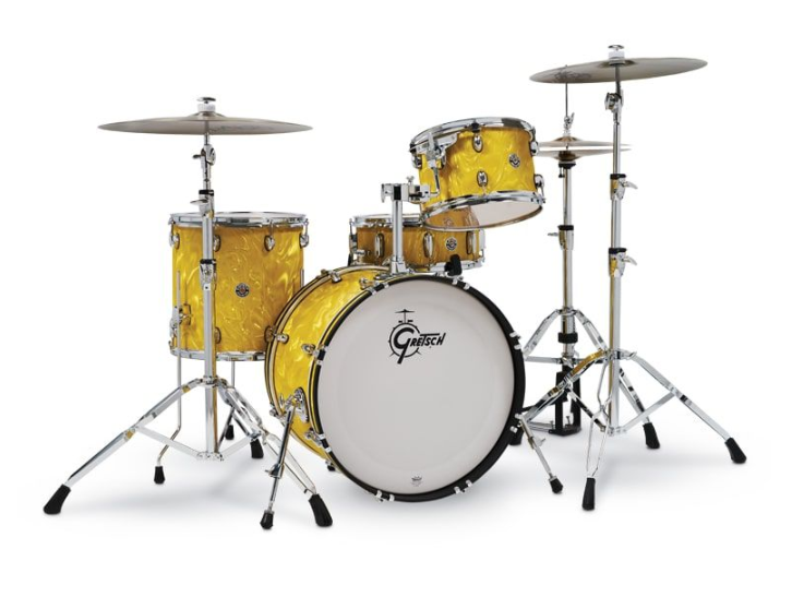 Gretsch Drums CC2-J404-YSF Catalina Club 4-Piece Shell Pack (Yellow Satin Flame)