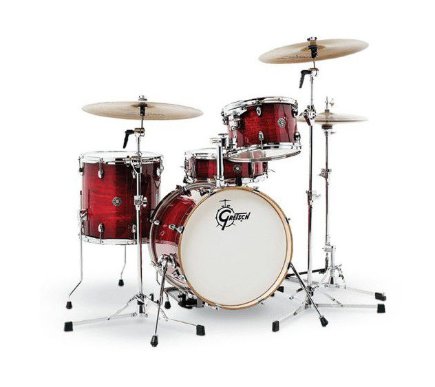 Gretsch Drums CC2-J484-GCB Catalina Club 4-Piece Drum Shell Pack (Gloss Crimson Burst)