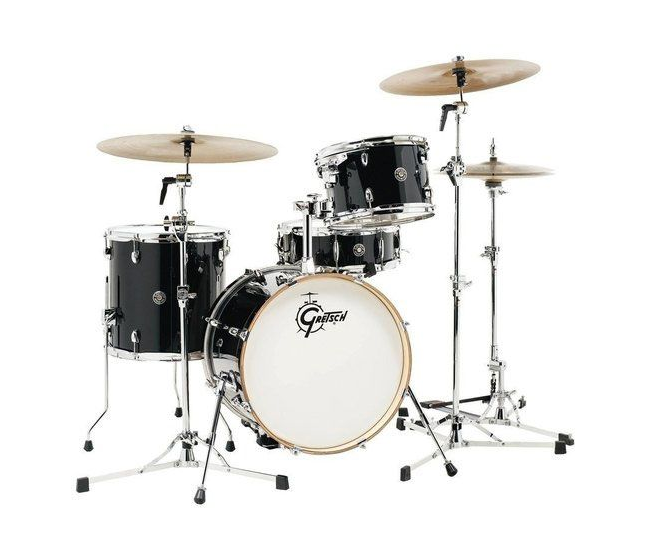 Gretsch Drums CC2-J484-PB Catalina Club 4-Piece Drum Shell Pack (Piano Black)