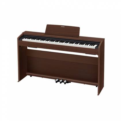 Casio PX870BN Privia Piano numérique 88 touches avec support d'armoire et pédales (noyer)
