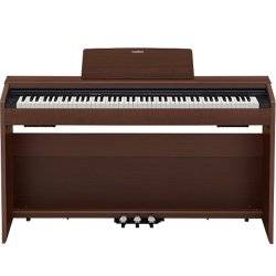 Casio PX870BN Privia Piano numérique 88 touches avec support d'armoire et pédales (noyer)