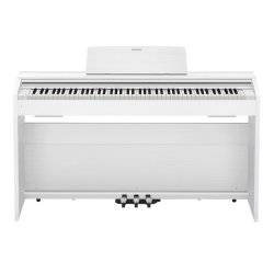 Casio PX870WE Privia 88-Key Digital Piano w/ Cabinet Stand & Pedals (White)