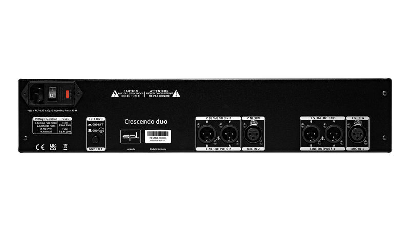SPL CRESCENDO DUO v2 Préamplificateur micro double canal