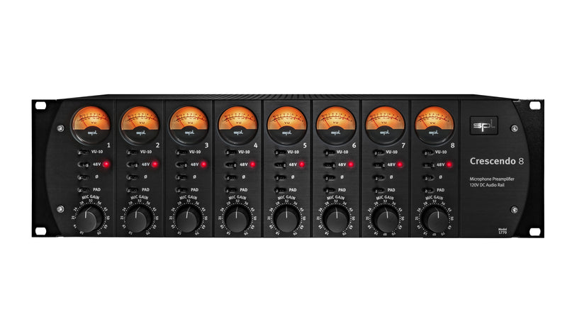 SPL Crescendo 8 Préamplificateur de microphone 8 canaux avec technologie 120 V