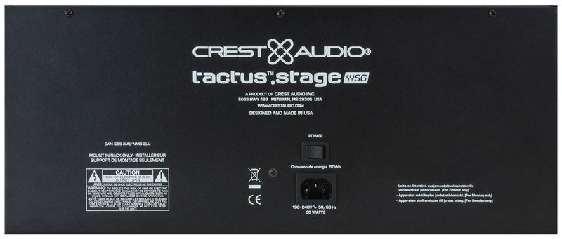 Peavey TACTUS-STAGE Networked I/O Mixing Interface