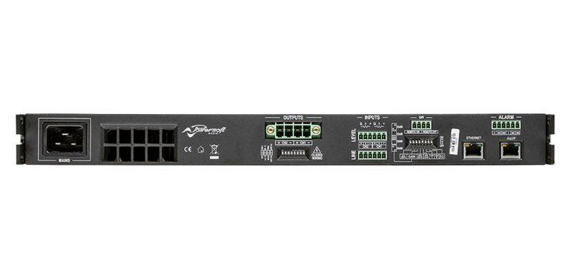 Powersoft D804-DSP-PLUS Duecanali 800W 2-channel Flexible Amplifier with DSP and AES67