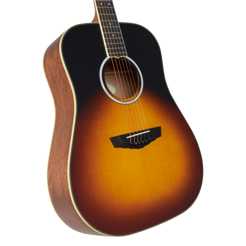 D'Angelico DAED300VSNGP2 Excel Lexington Series Guitare électrique acoustique (coucher de soleil d'automne)