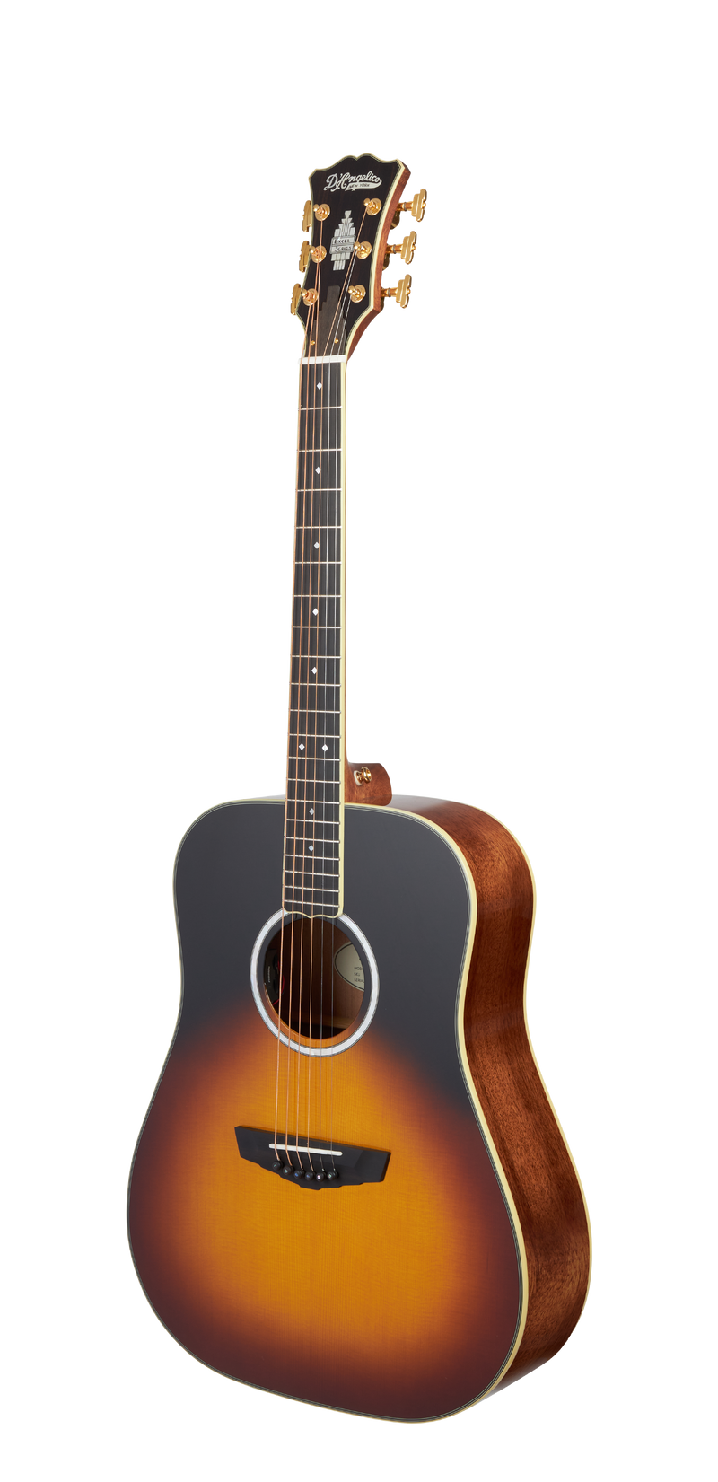 D'Angelico DAED300VSNGP2 Excel Lexington Series Guitare électrique acoustique (coucher de soleil d'automne)