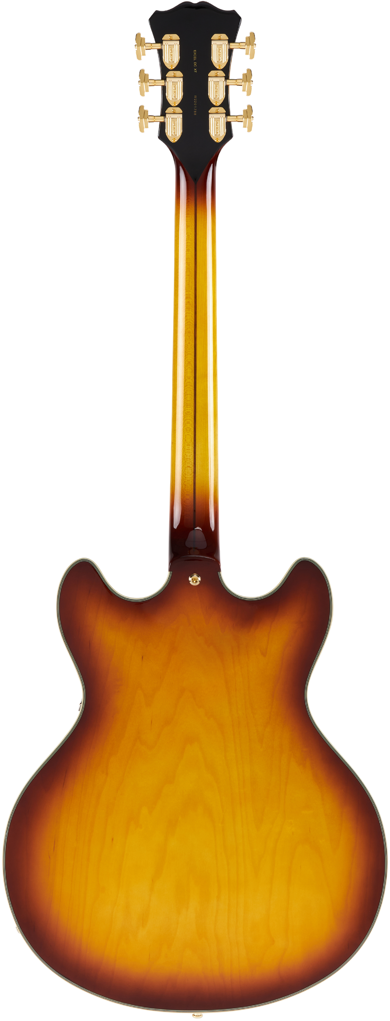 D'Angelico EXCEL DC XT Semi Hollow-Body Electric Guitar (Iced Tea Burst Quilt)