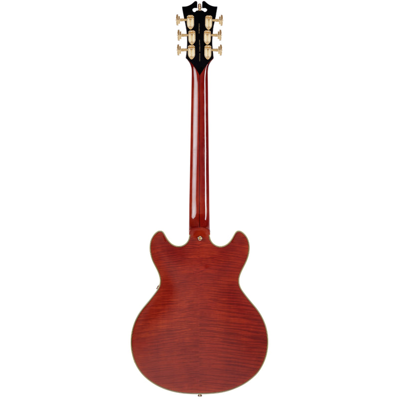 D'Angelico DAEMINIDCVIOGS Mini guitare électrique semi-creuse (alto)
