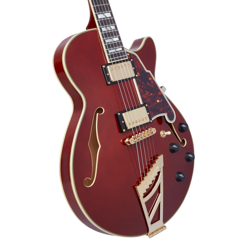 D'Angelico DAESSVIOGT Guitare électrique à corps semi-creux avec cordier Stop-Bar (Alto)