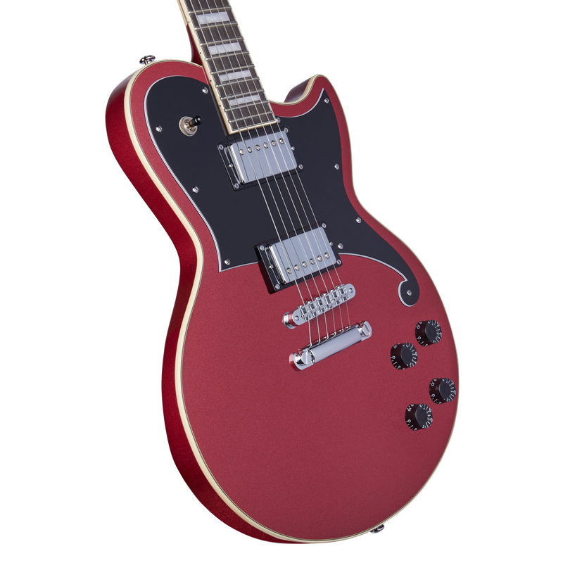 D'Angelico PREMIER ATLANTIC Series Electric Guitar (Oxblood)