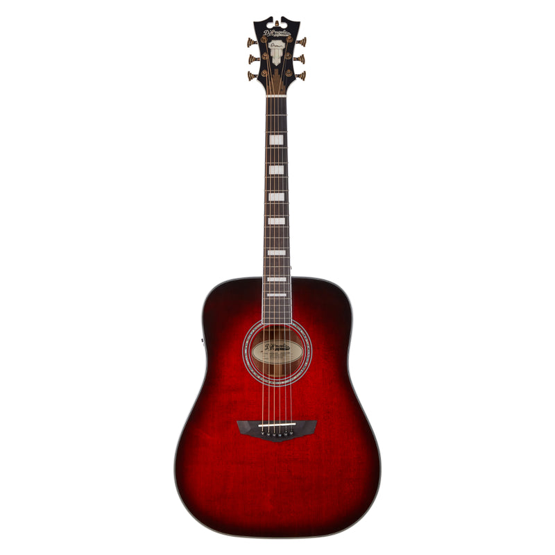 D'Angelico DAPD300TBCBAPS PREMIER LEXINGTON Series - Guitare électrique acoustique Lexington Dreadnought - Trans Black Cherry Burst