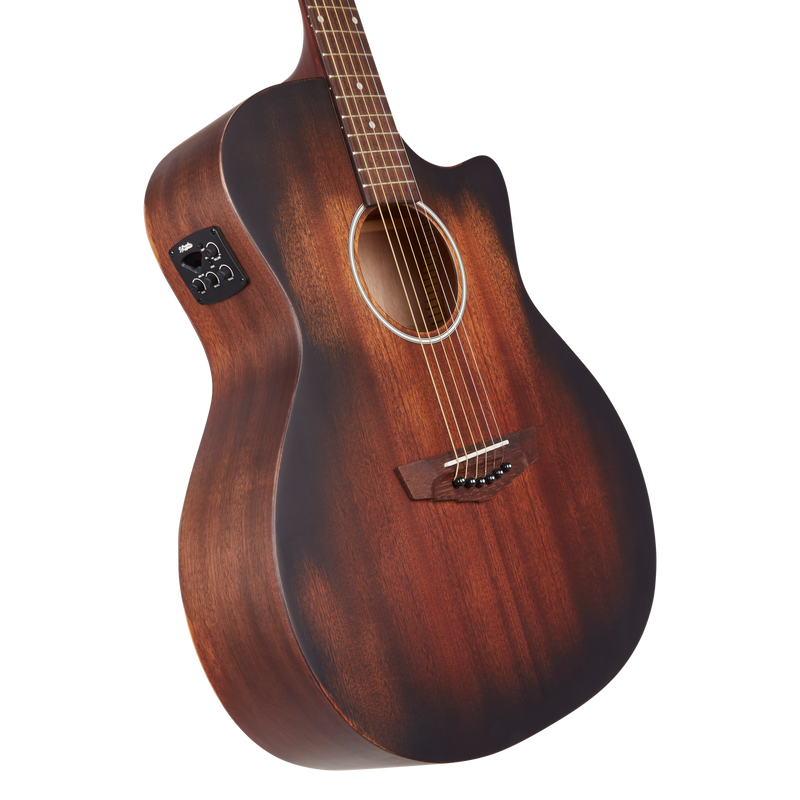 D'Angelico PREMIER GRAMERCY Series Acoustic Electric Guitar (Aged Mahogany)