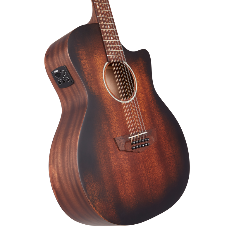 D'Angelico PREMIER FULTON Series 12-String Acoustic Electric Guitar (Aged Mahogany)