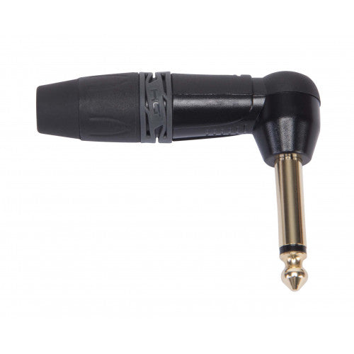 DieHard DHJ63MABK ONEHERO 1/4" Mono 90° Angle Jack Plug - Black