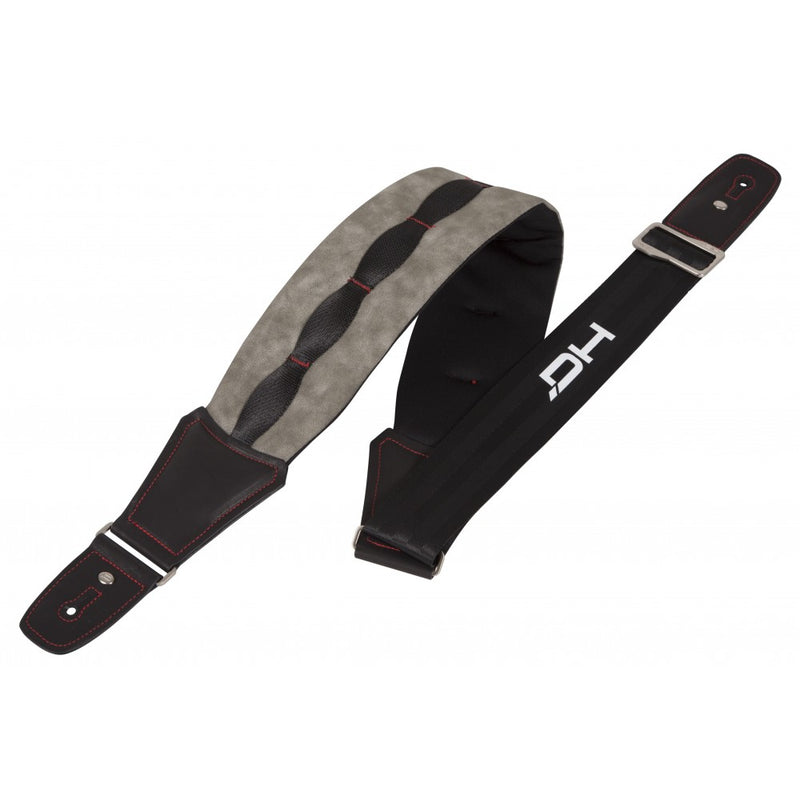 DieHard DHSTRAP400GRL SUPERB Nylon/Polyester/Neoprene Guitar Strap Long - Grey/Black