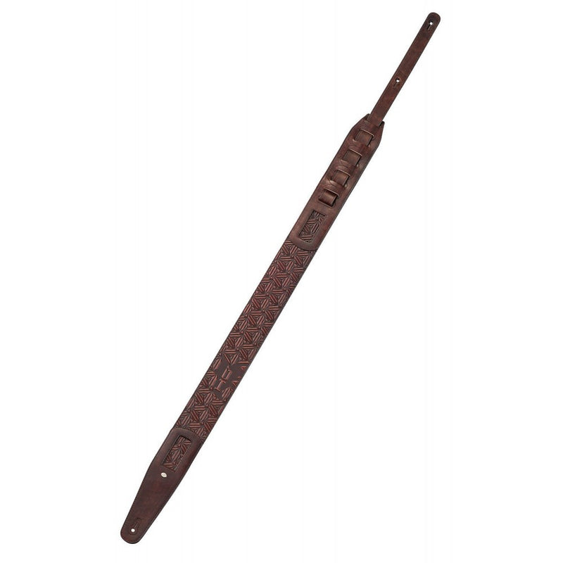 DieHard DHSTRAP600BW SUPERB Sangle de guitare rembourrée en cuir italien - Marron