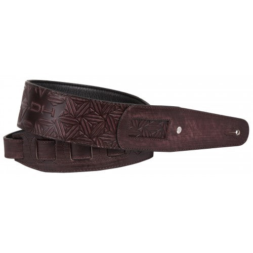 DieHard DHSTRAP600BW SUPERB Sangle de guitare rembourrée en cuir italien - Marron