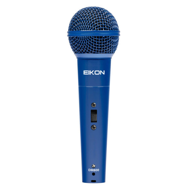 Eikon DM800BL Microphone vocal professionnel avec capsule dynamique - Bleu