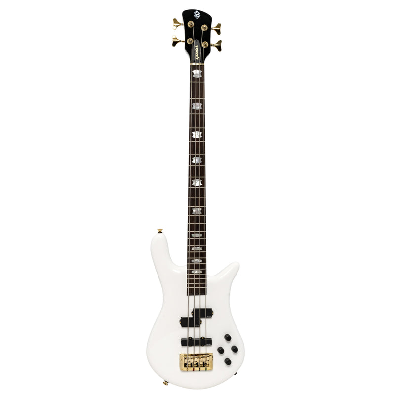 Spector EURO4WHCL Euro 4 Classic - Electric Bass with EMG Pickups - Solid White