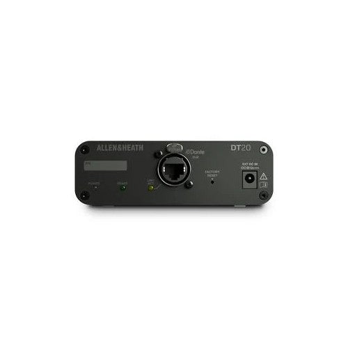 Allen & Heath DT-20-X 2-In Dante Input Expander with dLive 96Khz Mic/Line Inputs/PoE or DC - 48Khz/96Khz - Power Supply