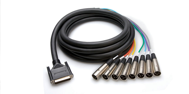Hosa DTM-803 DB25 to XLRM Snake - 3 Meter