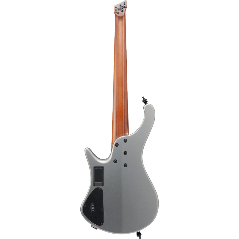 Ibanez EHB1005SMSMGM EHB Series 5 cordes – Guitare basse électrique avec frettes en éventail – Gris métallisé mat avec sac