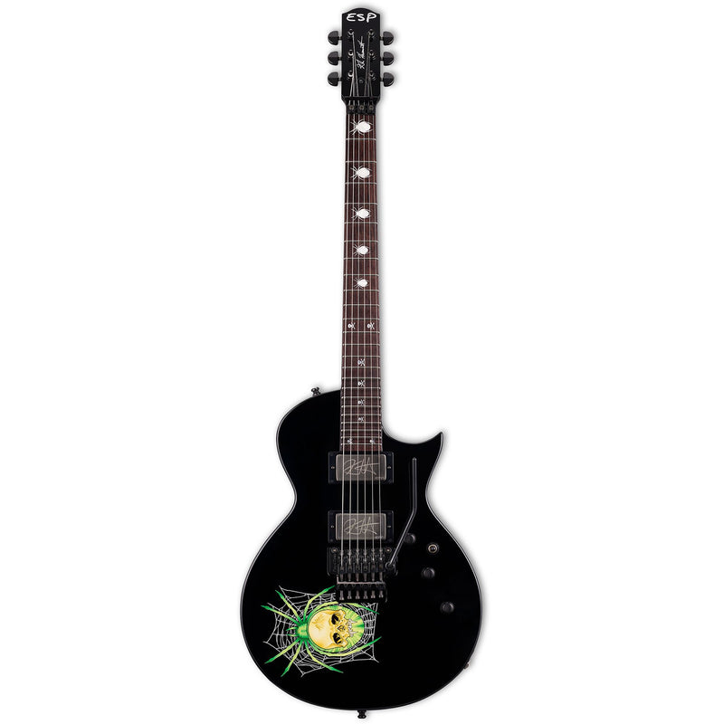 Guitare électrique Signature ESP KH-3 SPIDER 30e anniversaire (noir avec graphique Spider)