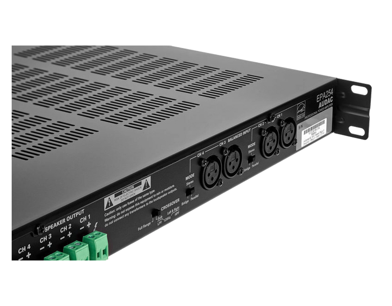 Audac EPA254 Quad-channel Class-D Amplifier