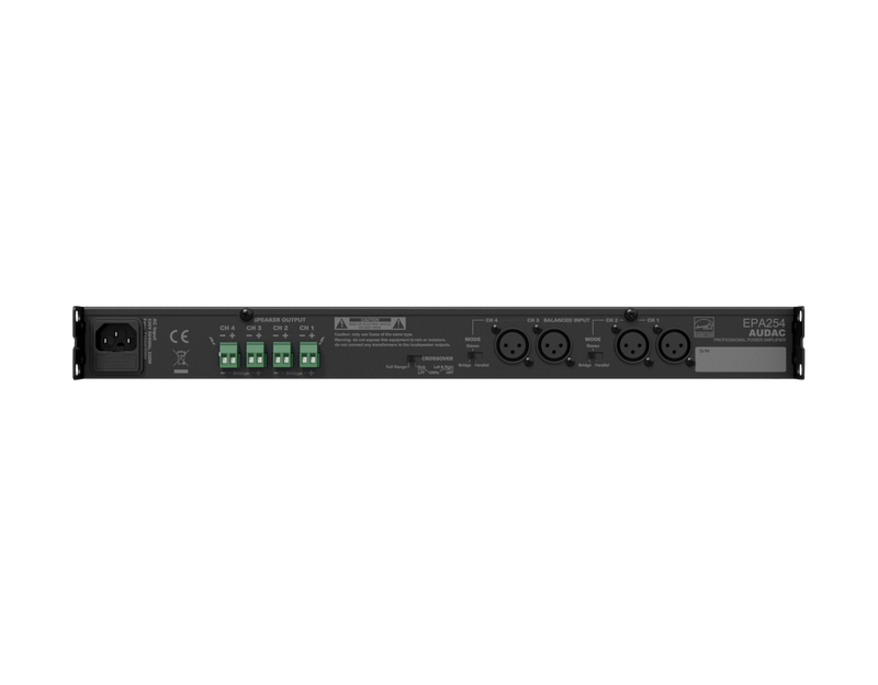 Audac EPA254 Quad-channel Class-D Amplifier