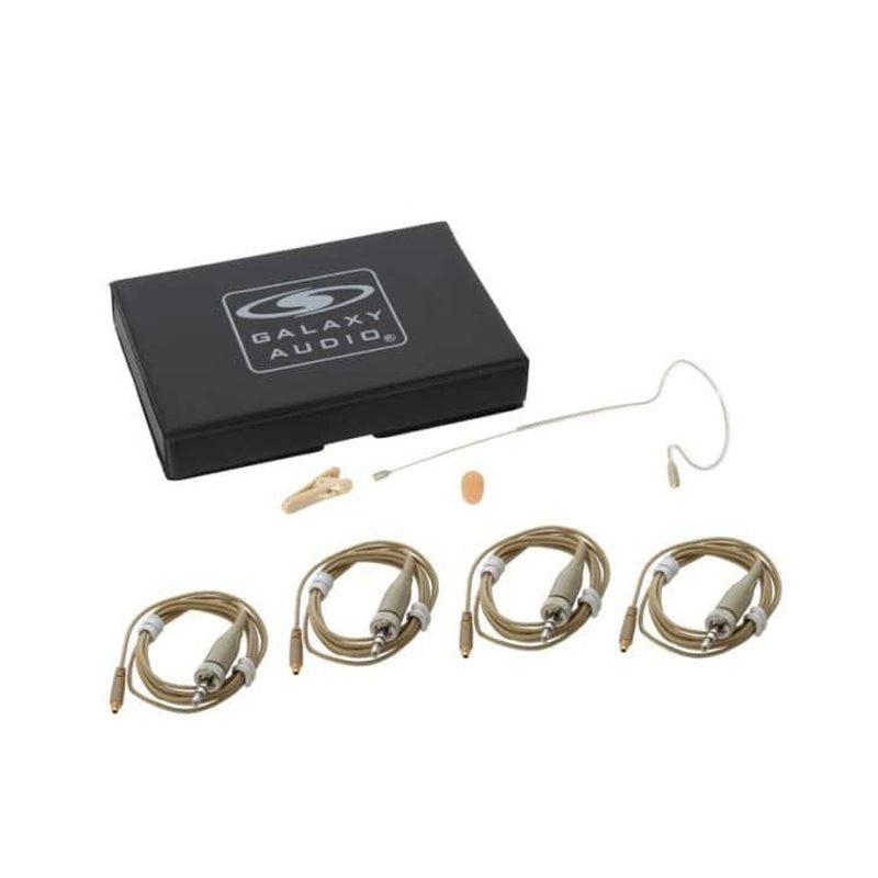Galaxy Audio ESM8-OBG-4SEN Single Ear Omni-Directional Earset Microphone with 4 Cables for Sennheiser