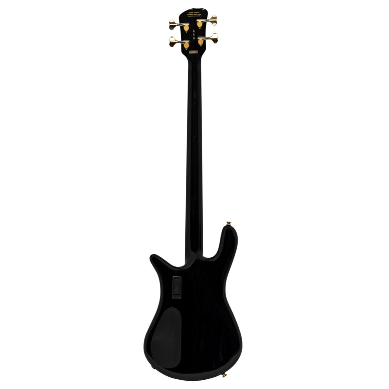 Spector EURO4BKCL Euro 4 Classic - Basse électrique avec matériel doré - Noir massif