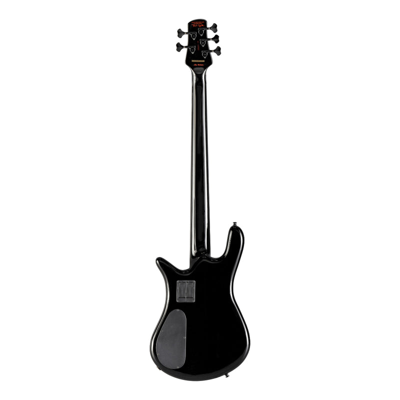 Spector EURO5LXALEX1 Euro5LX Alex Webster - Basse électrique 5 cordes avec Seymour Duncan Humbuckers - Noir brillant avec goutte de sang