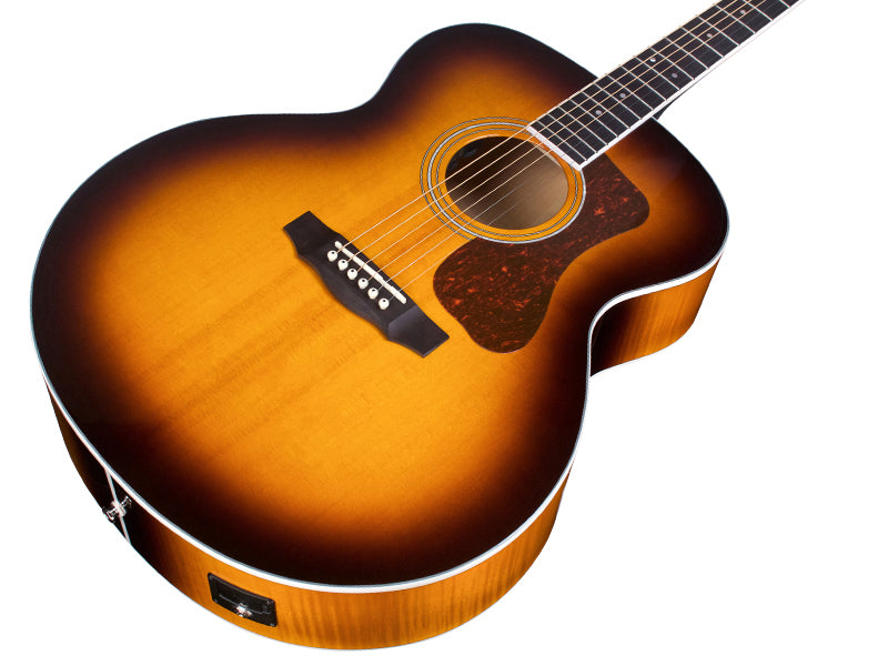 Guild WESTERLY F-250E DELUXE - Jumbo Acoustic Guitar - Antique Burst Gloss