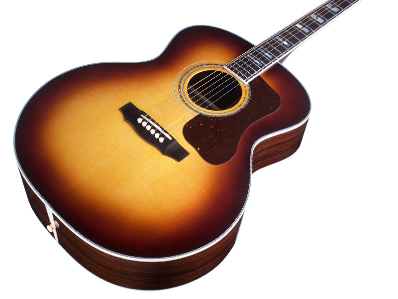 Guild F-55E Guitare électrique acoustique Jumbo Body - Érable Antique Burst