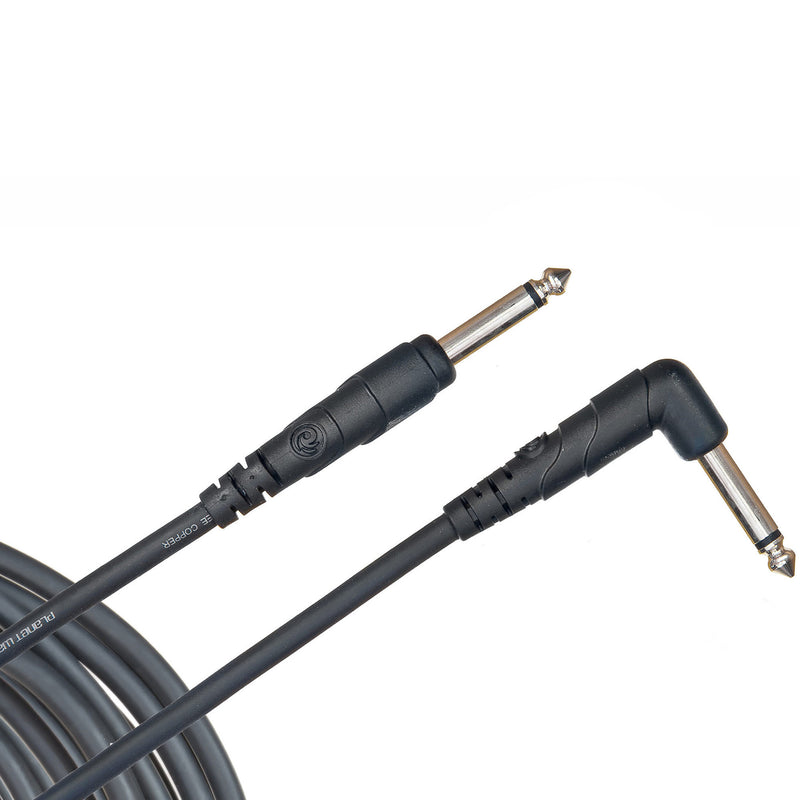 D'Addario PW-CGTRA-10 Classic Series Instrument Cable Straight to Angle - 10'