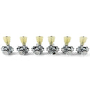Kluson KRGL-3-CP Revolution Pearloid Locking 3 + 3 Chrome Tunner Set