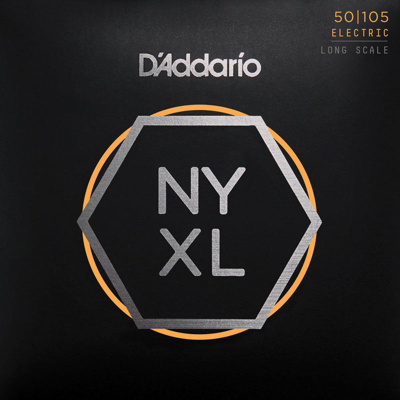 D'Addario NYXL50105 Cordes pour guitare basse à diapason long – Medium 50-105