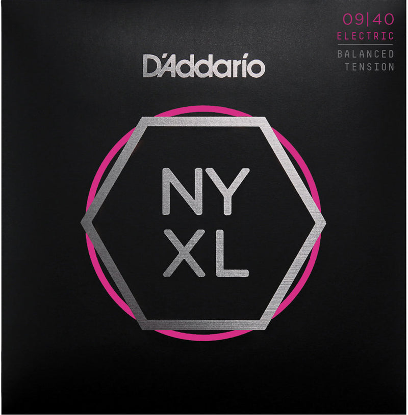 D'Addario NYXL0940BT Nickel Wound Electric Strings - Super Light - 09-40