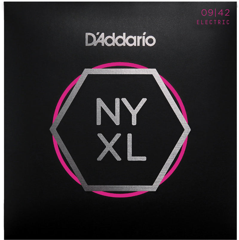 D'Addario NYXL0942-3P Nickel Wound Electric Guitar Strings - Super Light 09-42 - 3 Pack