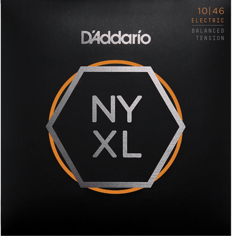 D'Addario NYXL1046BT Cordes de guitare électrique enroulées en nickel – Tension équilibrée 10-46