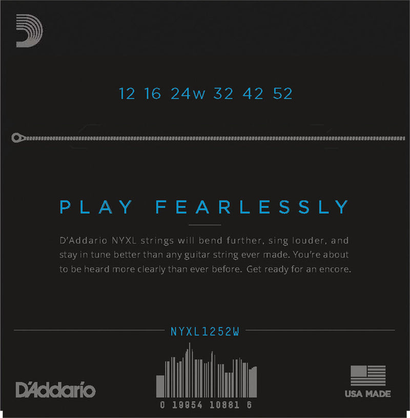 D'Addario NYXL1252W Nickel Wound Electric Strings - Light 12-52