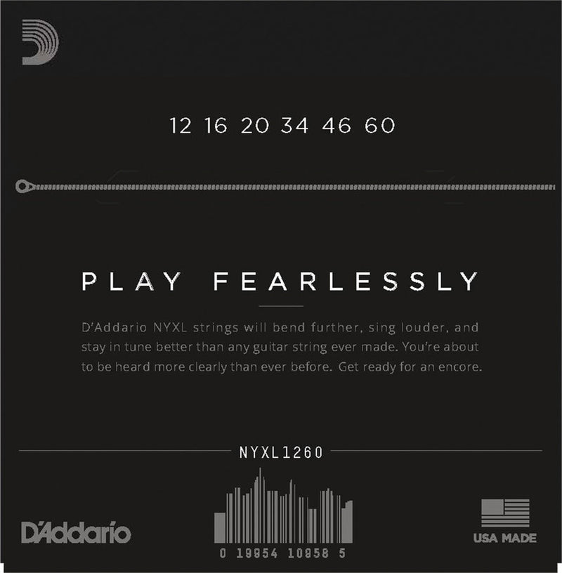 D'Addario NYXL1260 Nickel Wound Electric Strings - Extra Heavy 12-60
