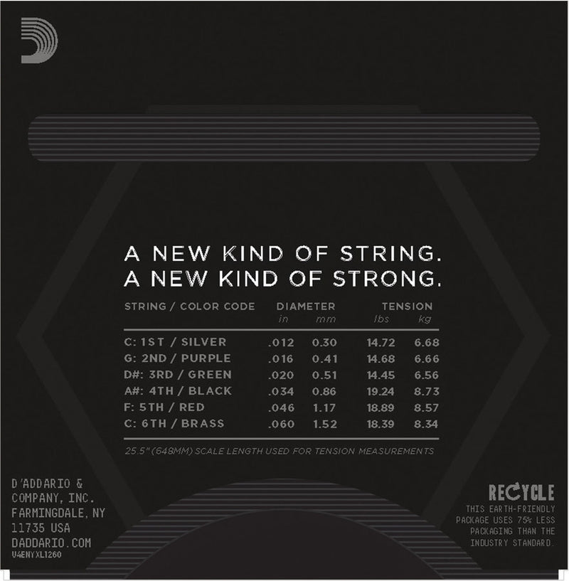 D'Addario NYXL1260 Nickel Wound Electric Strings - Extra Heavy 12-60
