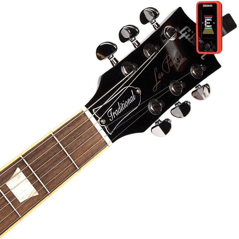 D'Addario PW-CT-17RD Eclipse Clip-On Tuner - Red