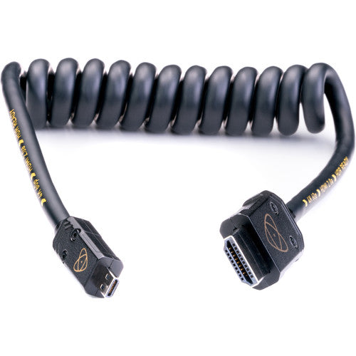 Atomos Atom-4K60C1 Atomflex Hdmi (Type-A) Male To Micro-Hdmi (Type-D) Male Coiled Cable - Red One Music
